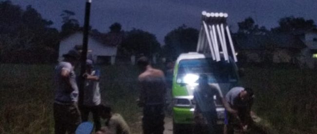 Pemasangan PJU di Desa Gandasari, Kecamatan Cikaum, Subang (dok. KM)