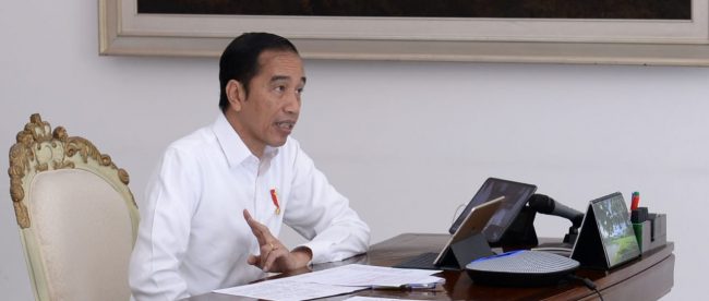 Presiden Joko Widodo di Istana Bogor, Kamis 2/4/2020 (dok. KM)