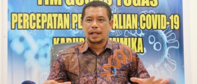 Juru Bicara Tim Gugus Tugas COVID-19 Mimika Reynold Ubra (dok. KM)