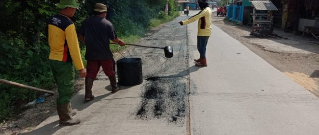 Pemeliharan Ruas Jalan Sarengseng-Pabuaran, Kecamatan Pabuaran, Kabupaten Subang (dok. KM)