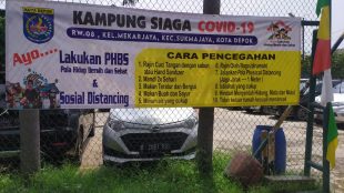 Kampung Siaga Covid-19 di Kelurahan Mekar Jaya, Kecamatan Sukmajaya, Depok (dok. KM)