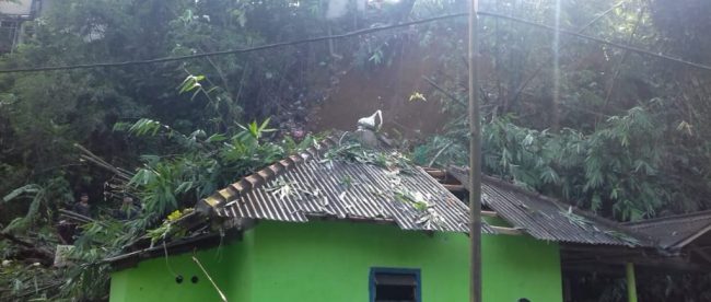 Lokasi longsor di Kp. Kandang RT 02 RW 05 Desa Semplak Barat, Kecamatan Kemang, Kabupaten Bogor (dok. KM)