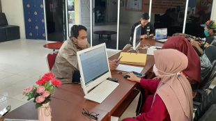 Media center covid-19 yang dikelolah oleh Diskominfo Pelalawan, Rabu 29/4/2020 (dok. KM)