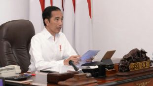 Presiden Joko Widodo di Istana Merdeka, Jakarta, Rabu 29/4/2020 (dok. KM)