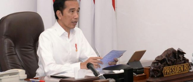 Presiden Joko Widodo di Istana Merdeka, Jakarta, Rabu 29/4/2020 (dok. KM)