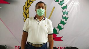 Kepala Dinas Kominfo Kota Depok Sidik Mulyono di Kantor PWRI Depok (dok. KM)