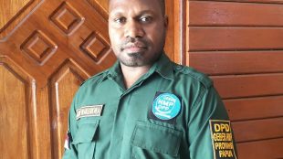 Ketua DPD GEBER HMP Provinsi Papua, Jhon Waker (dok. KM)