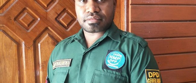 Ketua DPD GEBER HMP Provinsi Papua, Jhon Waker (dok. KM)