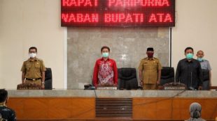 Rapat Paripurna di Gedung DPRD Subang, Selasa 12/5/2020 (dok. KM)