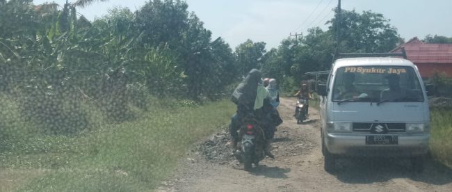 Jalan Kabupaten di Desa pangarengan, Kecamatan legonkulon, Subang (dok. KM)