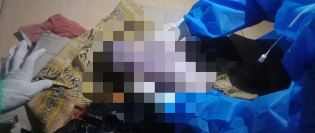 Jenazah bayi baru lahir yang ditemukan warga Kp. Situ Uncal, Desa Purwasari, Dramaga, Bogor (dok. KM)