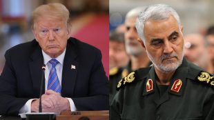 Presiden AS Donald Trump, tokoh militer Iran Jenderal Qassem Soleimani (dok. FOX 2 Detroit)