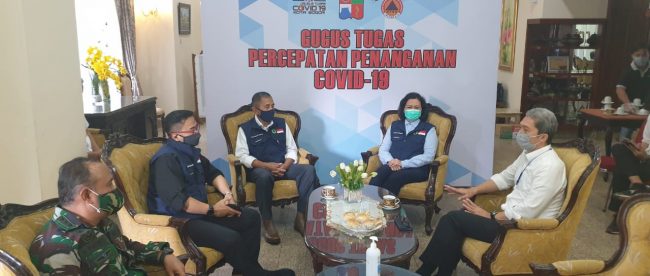 Kunjungan Wakil Ketua Gugus Tugas Covid 19 Jawa Barat ke Posko Gugus Tugas Kota Bogor, Kamis 11/6/2020 (Istimewa)