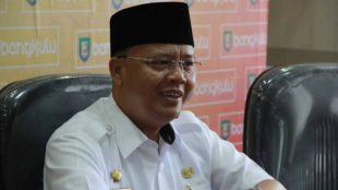 Gubernur Bengkulu usai menerima Audensi GM MOR II PT Pertamina (Persero) Sumbagsel, Kamis 4/6/2020 (dok. KM)