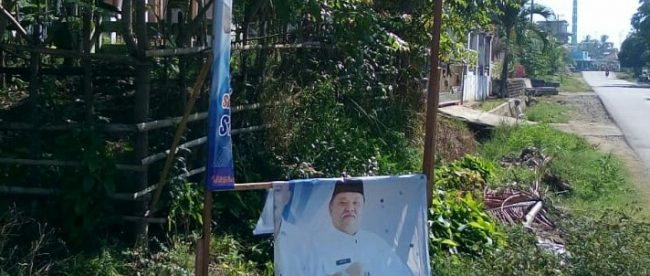 Baliho covid-19 milik Pemkab Bengkulu Selatan yang dirusak OTD, Jumat 5/6/2020 (dok. KM)