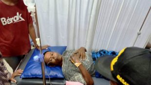 Tarjono, petani yang diduga hanyut terbawa arus sungai, ditemukan selamat pada Kamis malam 111/6/2020 (dok. KM)