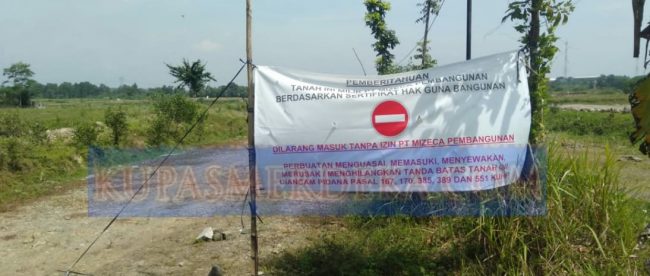 Tanah yang dipersengketakan di Desa Cempelang, Kecamatan Jawilan, Kabupaten Serang, Banten (dok. KM)