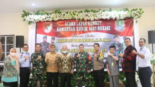 Acara Lepas Sambut Komandan Kodim 0507 Kota Bekasi, Senin 29/6/2020 (dok. KM)