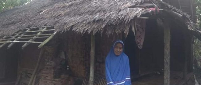 Rumah ibu Asmenah, warga Desa Binong, Kecamatan Pamarayan, Serang (dok. KM)