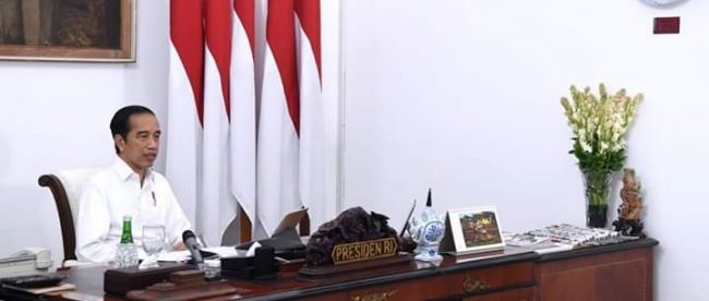 Presiden Joko Widodo di Istana Merdeka, Senin 27/7/2020 (dok. Setpres)