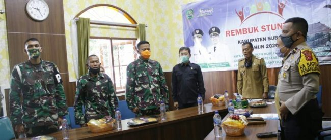 Bupati Subang hadiri rembuk stunting, Selasa 7/7/2020 (dok. KM)