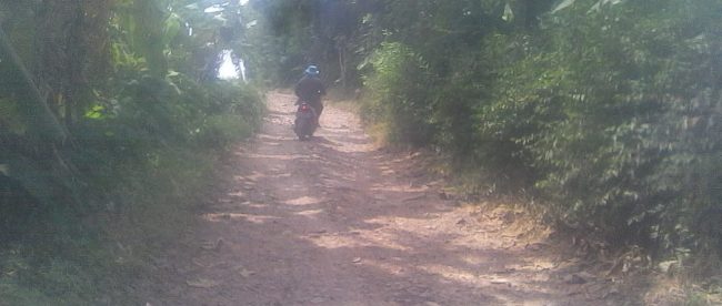 Jalan Kabupaten Subang ruas Desa Sumurgintung-Pangsor, Kecamatan Pagaden Barat, Kab. Subang (dok. KM)