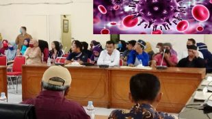 Suasana di aula DPRD Kota Tanjungbalai saat RDP tentang penanganan pasien yang diduga menderita covid-19 (dok. KM)