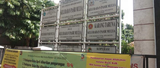 Kantor Kelurahan Pasir Mulya, Kecamatan Bogor Barat, Kota Bogor (dok. KM)
