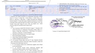 Surat rekomendasi yang dikeluarkan oleh Dinas PUPR Kabupaten Bekasi yang berisi kutipan dasar hukum yang salah (dok. KM)