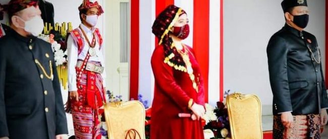 Ketua DPR Puan Maharani di Upacara Peringatan Detik-detik Kemerdekaan RI di Istana Merdeka, Jakarta, 17/8/2020 (dok. KM)