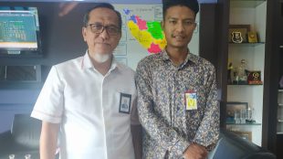 Ketua Umum Dewan Pimpinan PCA Sulthan Alfaraby, usai berdiskusi terkait listrik di Aceh bersama GM PLN UIW Aceh Jefri Rosiadi (dok. KM)