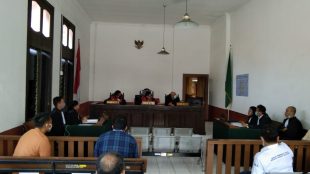 Sidang Kasus OTT Sekdis DPKPP Kabupaten Bogor IR Di Pengadilan Tipikor Bandung, Senin 10/8/2020 (dok. KM)