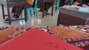 Sekolah tatap muka yang menerapkan protokol kesejatan pencegahan covid-19 (dok. KM)