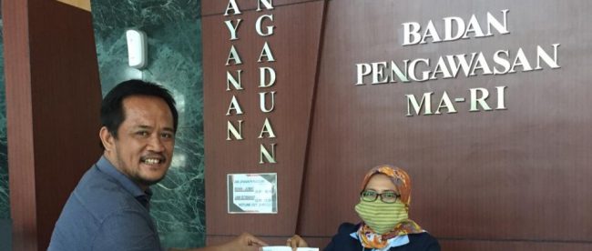 Laporan Kantor Hukum Irawan Firja dan Rekan ke Komisi Yudisial dan Badan Pengawas Mahkamah Agung (dok. KM)