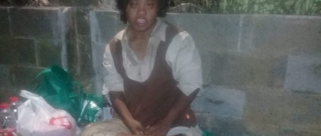 Anak terlantar yang ditemukan warga di atas jembatan Perumahan Jambu Tree, Depok (dok. KM)
