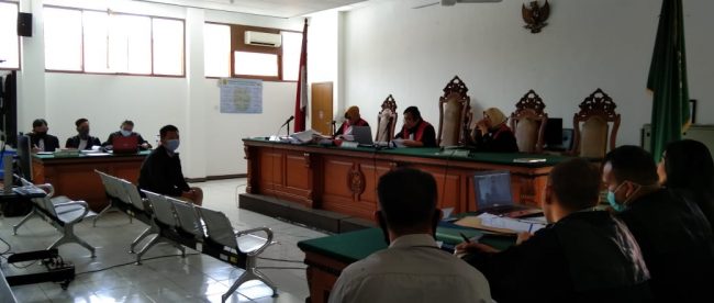 Sidang saksi kasus mantan Sekdis DPKPP Kabupaten Bogor di Pengadilan Tipikor Bandung, 28/8/2020 (dok. KM)