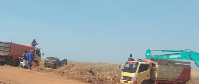 Galian tanah di Desa Pasirmuncang, Kecamatan Cikaum, Subang (dok. kM)