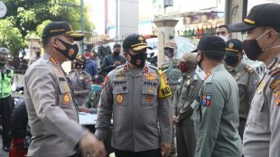 Wakapolda Jabar bersama Kapolresta Bogor Kota saat sidak di Kota Bogor, 30/9/2020 (dok. KM)