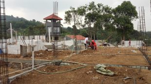 Pembangunan perumahan "Vila Nusa Indah" di Desa Cijeruk, Kecamatan Cijeruk, Kabupaten Bogor (dok. KM)