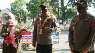 Acara pisah sambut Kapolres Subang yang digelar Jumat 18/9/2020 di Mapolres Subang Jln. Mayjen Sutoyo, Subang (dok. KM)