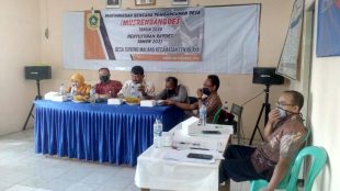 Musrenbangdes Gunung Malang, Kecamatan Tenjolaya, Kabupaten Bogor, Kamis 8/10/2020 (dok. KM)