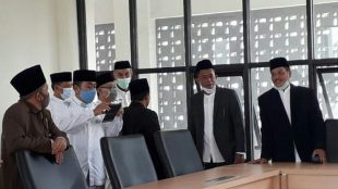 Bupati Subang Ruhimat pada acara Hari Santri Nasional 2020, Jumat 16/10/2020 (dok. KM)