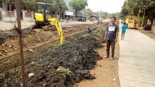 Normalisasi saluran irigasi Cileley, Desa Jati, Kecamatan Cipunagara, Kabupaten Subang (dok. KM)