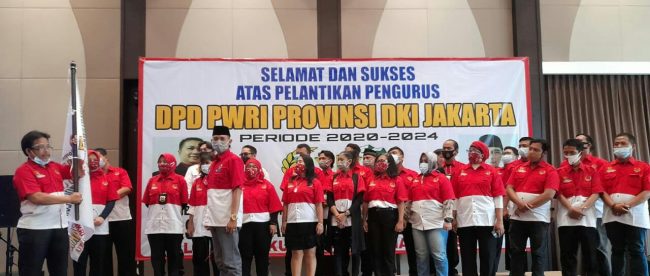 Prosesi Pelantikan Ketua dan Pengurus Baru DPD PWRI DKI Jakarta, Rabu 21/10/2020 (dok. KM)
