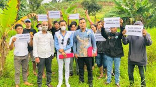 Warga penggarap Blok Alas di Kecamatan Cigombong, Kabupaten Bogor (dok. KM)