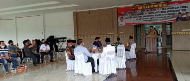 Coffee Morning Pemkab Bengkulu Selatan Jelang Pilkada Serentak pada Jum'at 13/11/2020