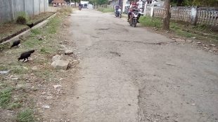 Kondisi jalan Belendung-Cisaga, Kabupaten Subang (dok. KM)