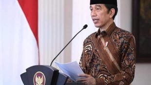 Presiden Joko Widodo resmi membuka Musabaqah Tilawatil Quran (MTQ) tingkat Nasional ke-28 Tahun 2020 secara virtual, Sabtu 14/11/2020 (dok. Setpres)