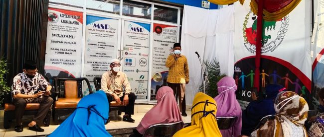 Camat Cilodong Saat Memberikan Sambutan Launching Program Kopdit Bina Karya (dok. KM)