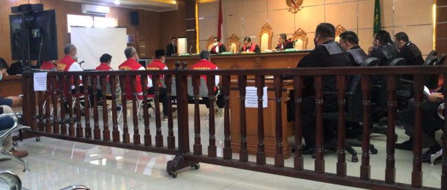 Sidang Kasus Dugaan Korupsi Dana BOS SDN se Kota Bogor Di PN Tipikor Bandung, Rabu 18/11/2020 (dok. KM)